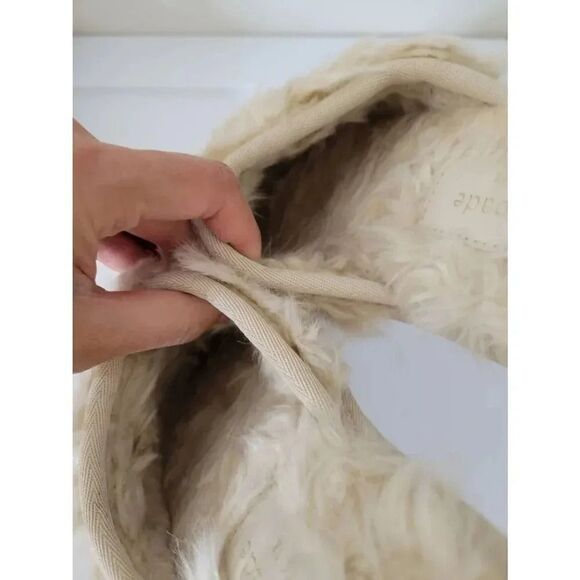 Kate Spade Dove Faux Fur Comfort Slipper Shoes 6B - Picture 3 of 8